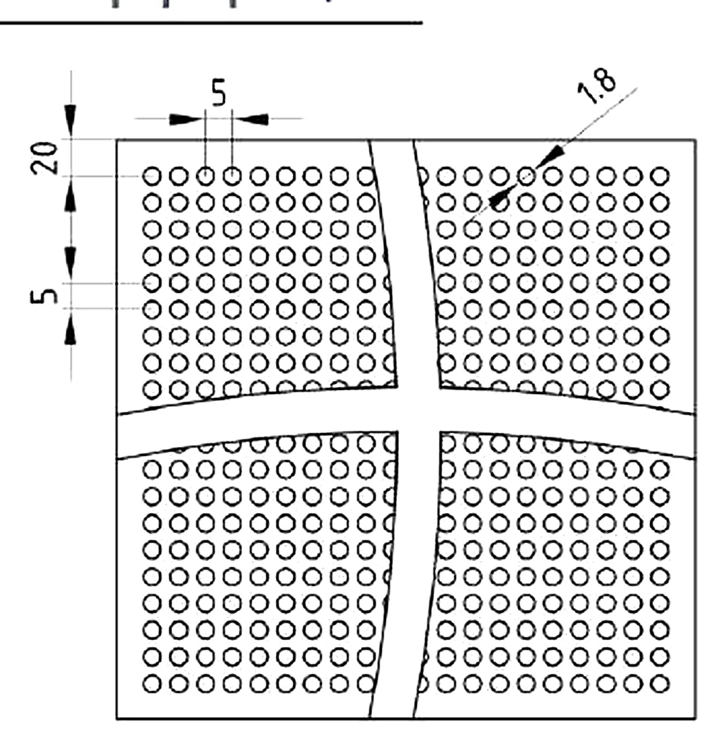 Cassette perforation 1.8 mm